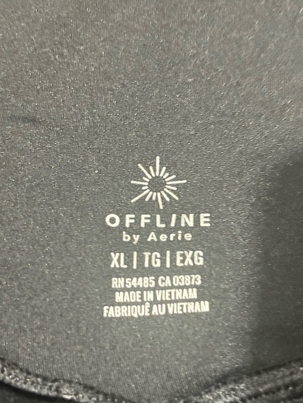 aerie Black Flowy Athletic Skort - Picture 3 of 3